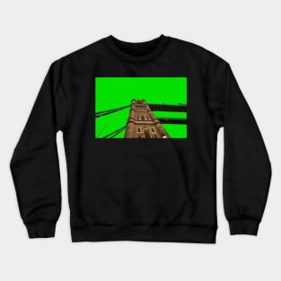 Tower Bridge - Green Crewneck Sweatshirt